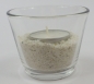 Streudeko Set Wei&szlig;er Sand Karibik Style + Glitzerdeko Lila Silber