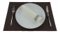 Servietten Fertigservietten + Platzdekchen im Set Set-PD-019-Braun-LNSX-Silber-001-Wei&szlig;