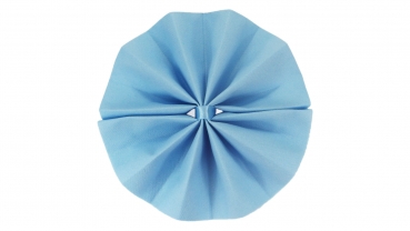 S-FF Runde elegante F&auml;cherservietten S-FF-005-Hellblau