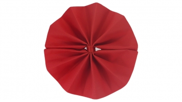 S-FF Runde elegante F&auml;cherservietten S-FF-009-Rot