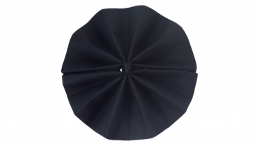 S-FF Runde elegante F&auml;cherservietten S-FF-014-Schwarz