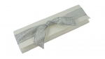 Servietten Fertigservietten S-E-Silber-001-Wei&szlig;
