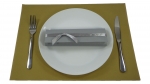 Set Fertigservietten + Platzdeckchen im Kombinationslook Set-PD-Gold+S-E3X-015-Silber
