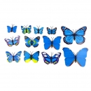 Set 12 St&uuml;ck Wundersch&ouml;ne Deko 3D Schmetterlinge Butterfly - SL-F-Mix-Blau